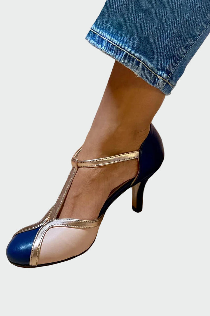 Retro aukštakulniai su T formos dirželiu