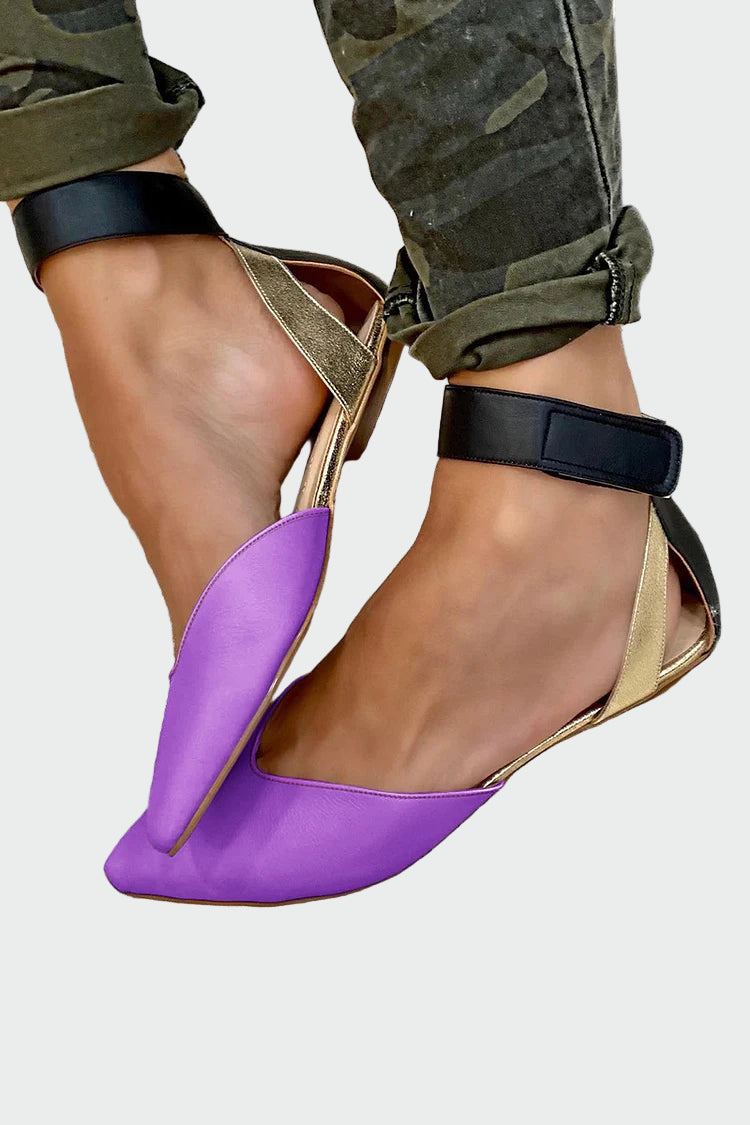 Stilingi žemi sandalai