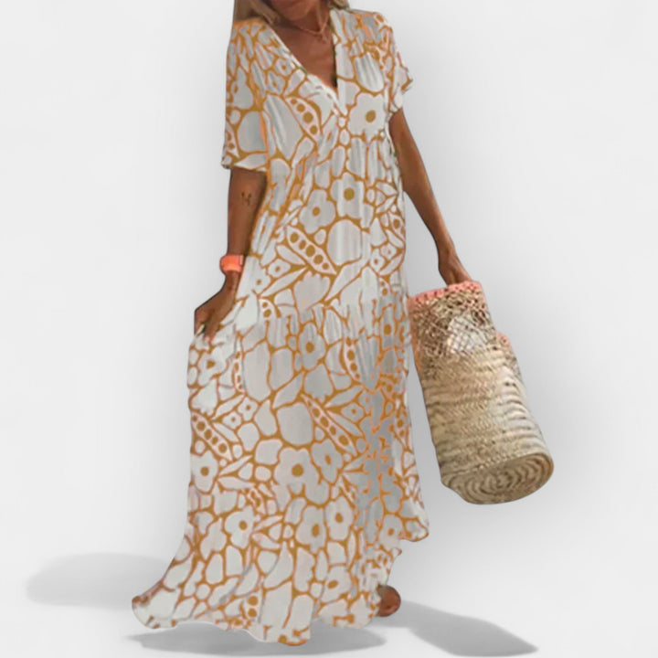 Lengva Raštuota Vasaros Suknelė