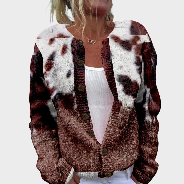 Sara - Rudens Blomster Kardigan