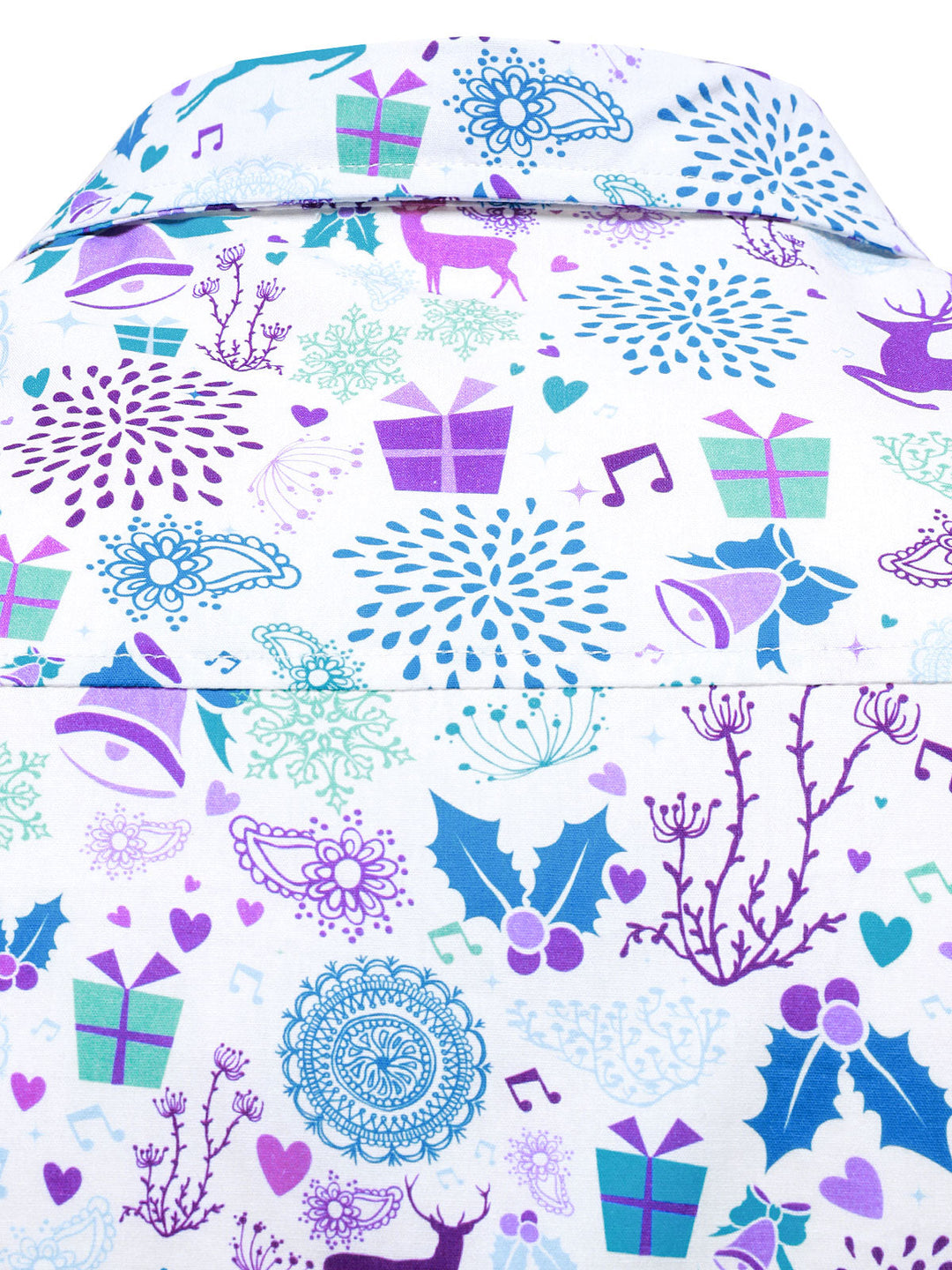 Vyriški šventiniai marškiniai su kalėdiniu elnių raštu