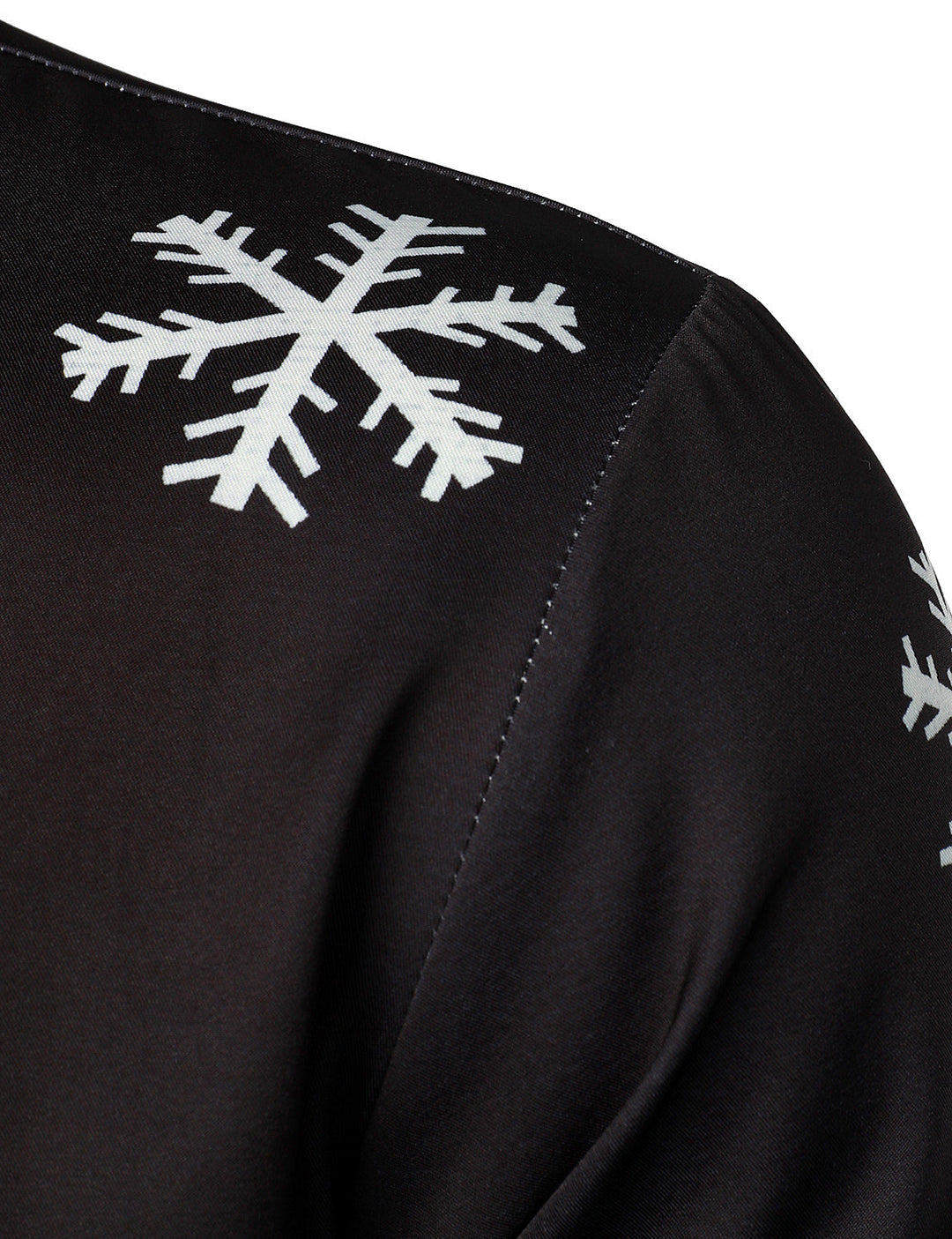 Vyriški ilgarankoviai marškiniai su Kalėdų Senelio dizainu ir sagomis