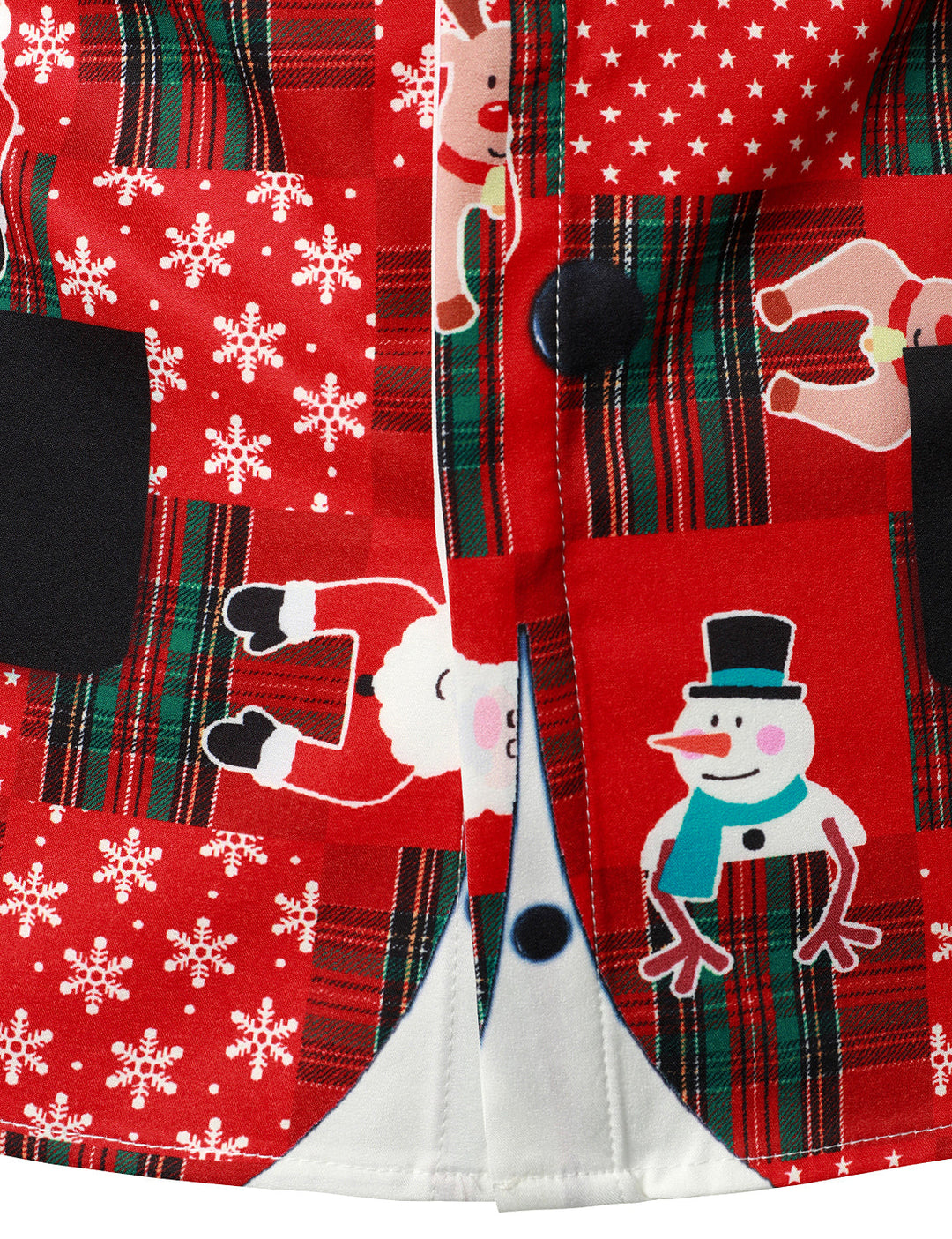 Vyriški raudoni vintažiniai tartaniniai ilgarankoviai kalėdiniai marškiniai