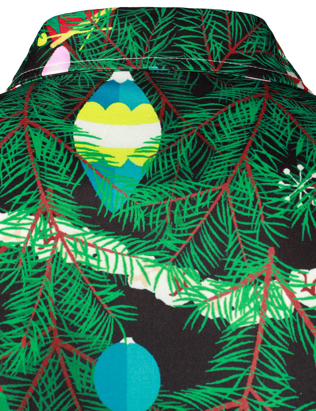 Vyriški regular fit ilgarankoviai marškiniai su kalėdiniu eglutės kamufliažo raštu