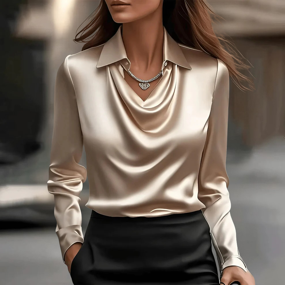 Fiona™ | Elegantiška Satino Blusa