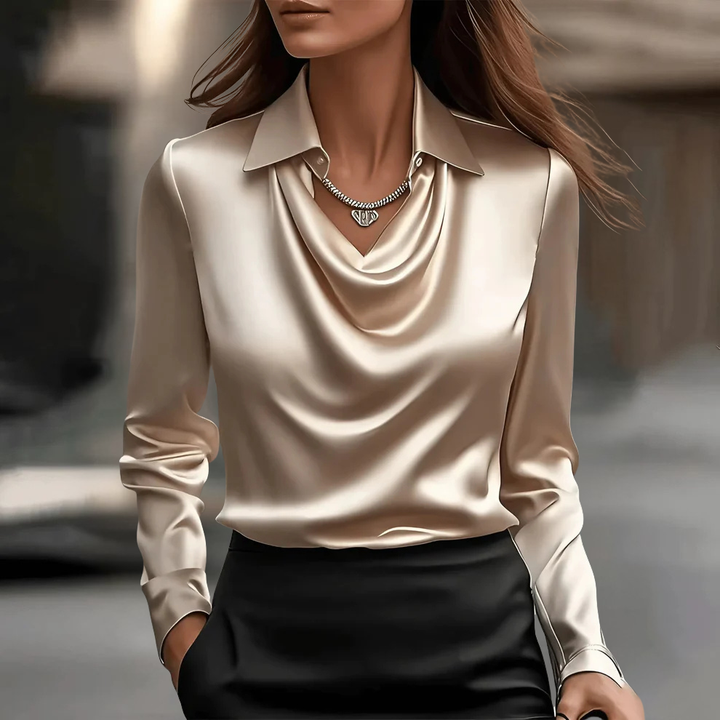 Fiona™ | Elegantiška Satino Blusa