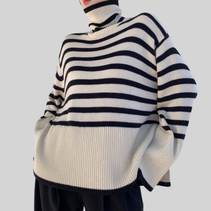 MILENA I Aukšto kaklo megztinis