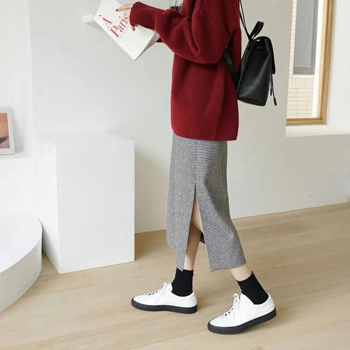 MIRA I Aukšto kaklo megztinis