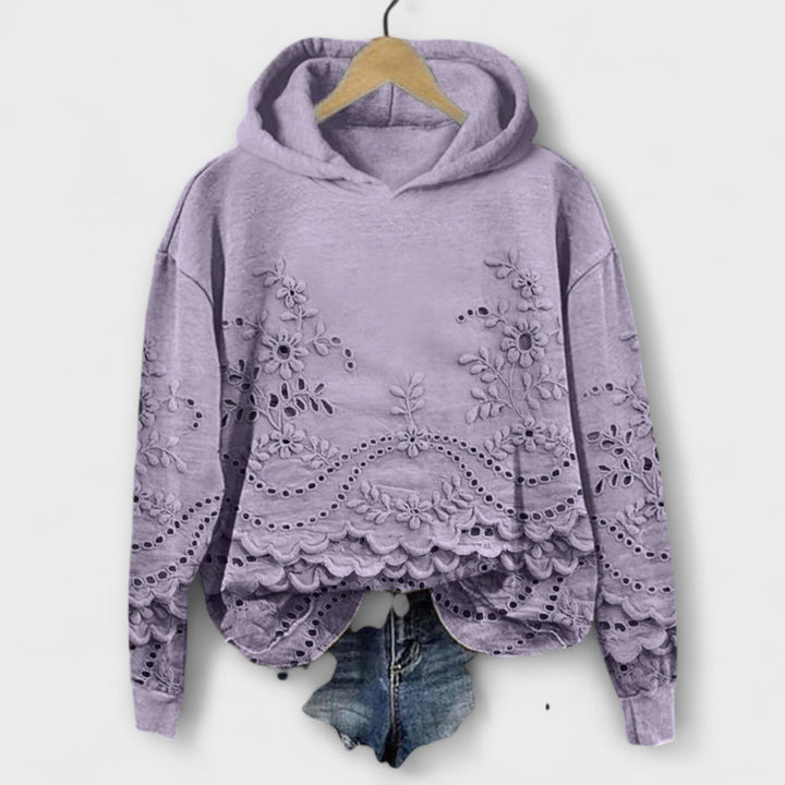 Grace – Vintage Hoodie su gėlių raštu
