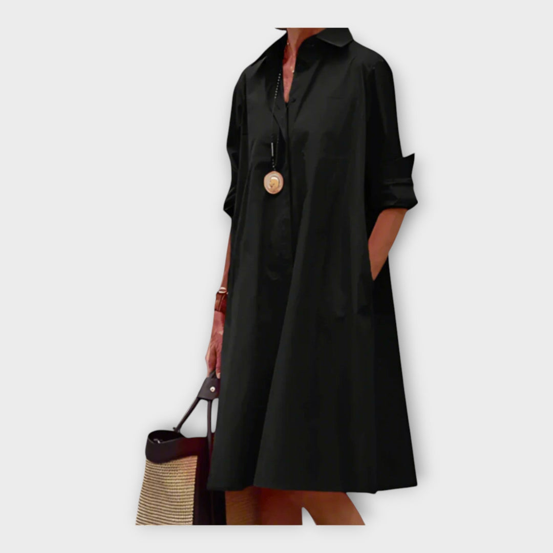 Stilinga Polo Suknelė iš Aukštos Kokybės Medžiagos