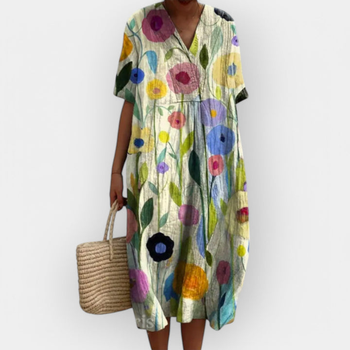 Vasaros Gėlių Suknelė