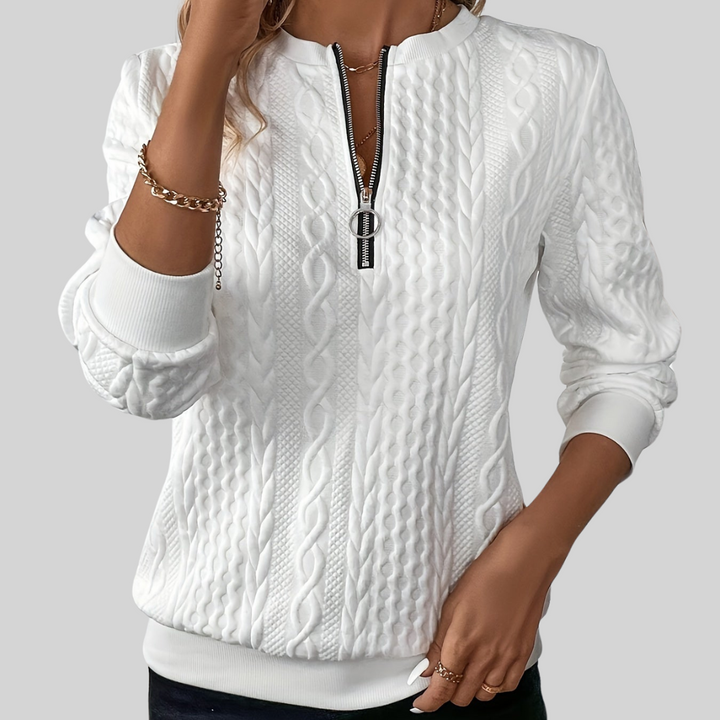 LUCIA I Megztinis su užtrauktuku