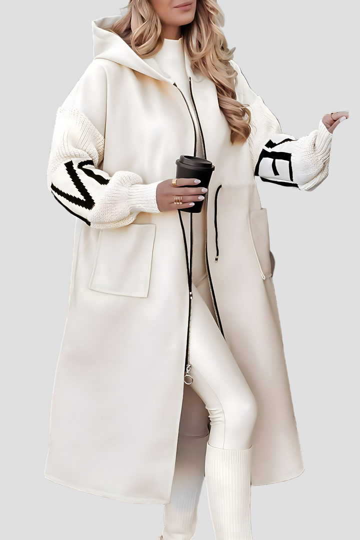 Peggy - Moteriškas megztinis su gobtuvu