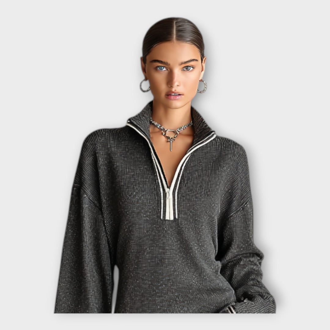 Elegantiška laisva pintinė suknelė