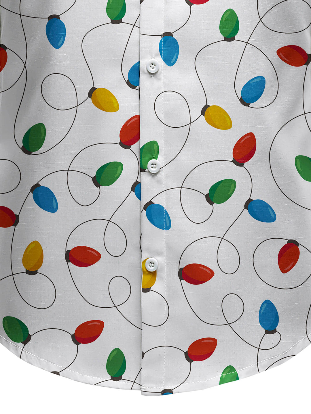 Vyriški ilgarankoviai marškiniai su kalėdinėmis lemputėmis