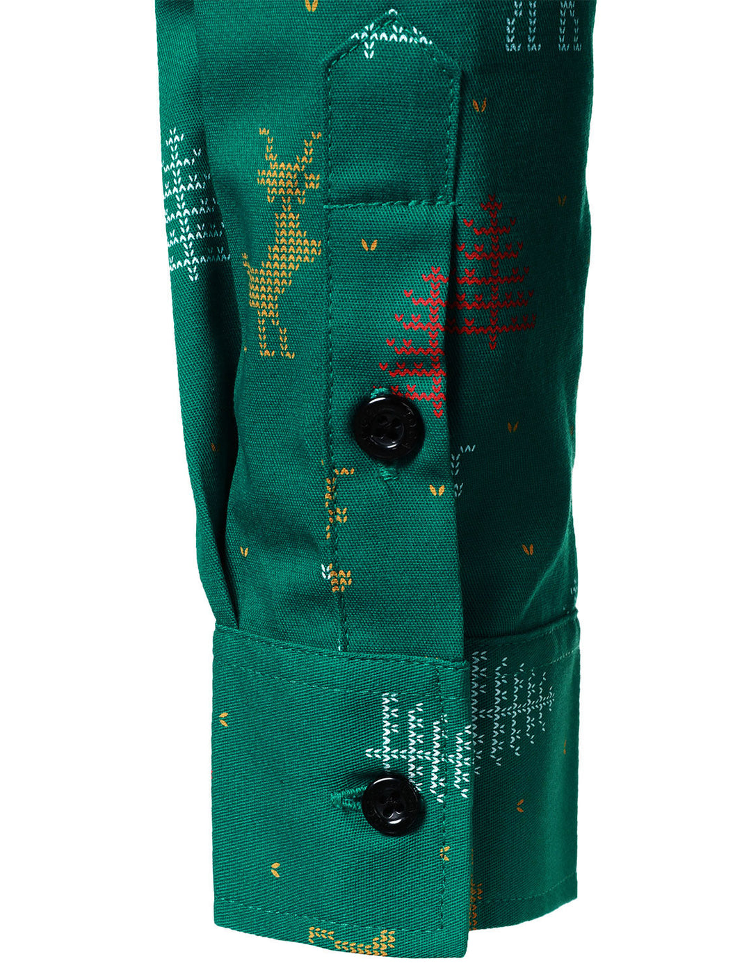 Vyriški žali marškiniai su kalėdiniu elnių raštu ilgomis rankovėmis