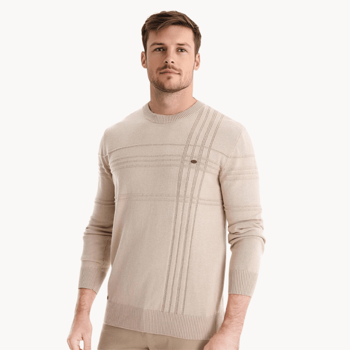 Burkhard | Stilig herre sweater med ternet mønster