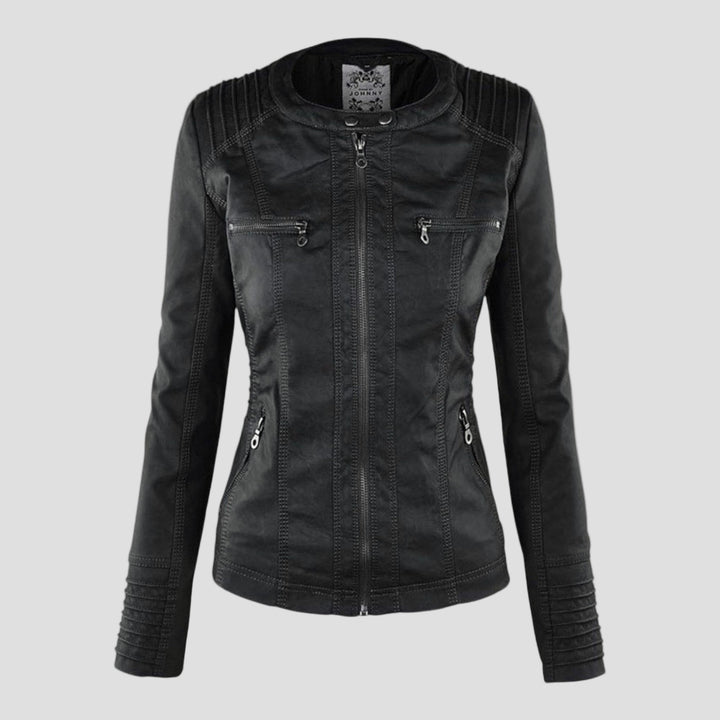 Justė- Moderni odinė striukė