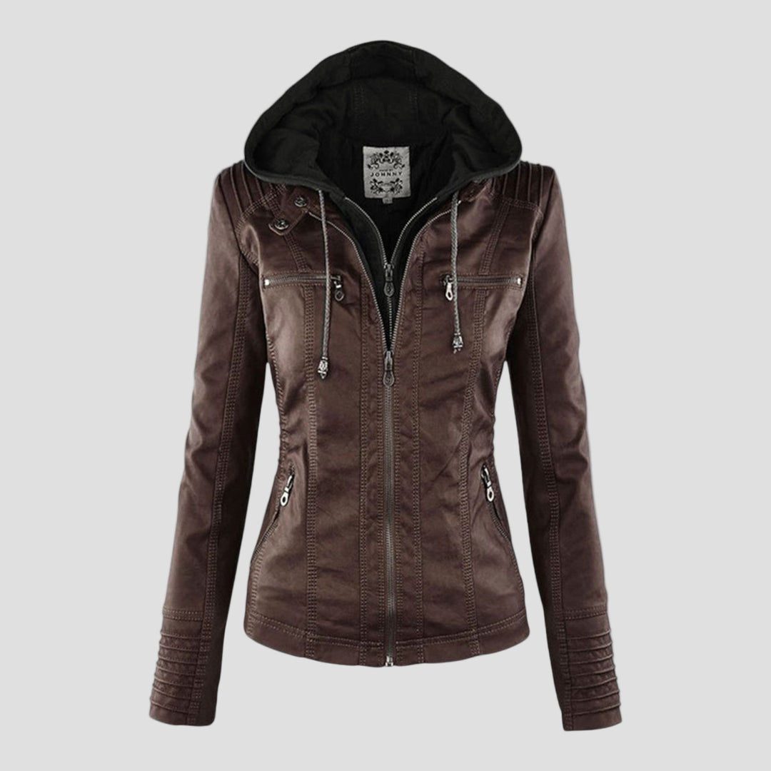 Justė- Moderni odinė striukė