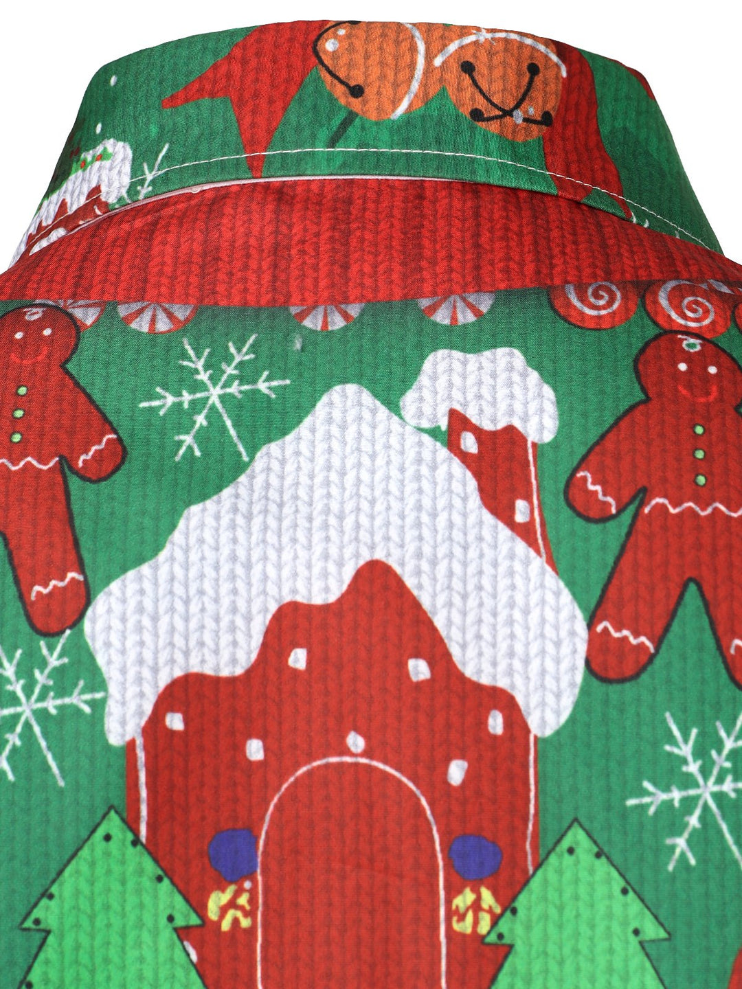 Vyriški kalėdinio kostiumo šventiniai ilgarankoviai marškiniai