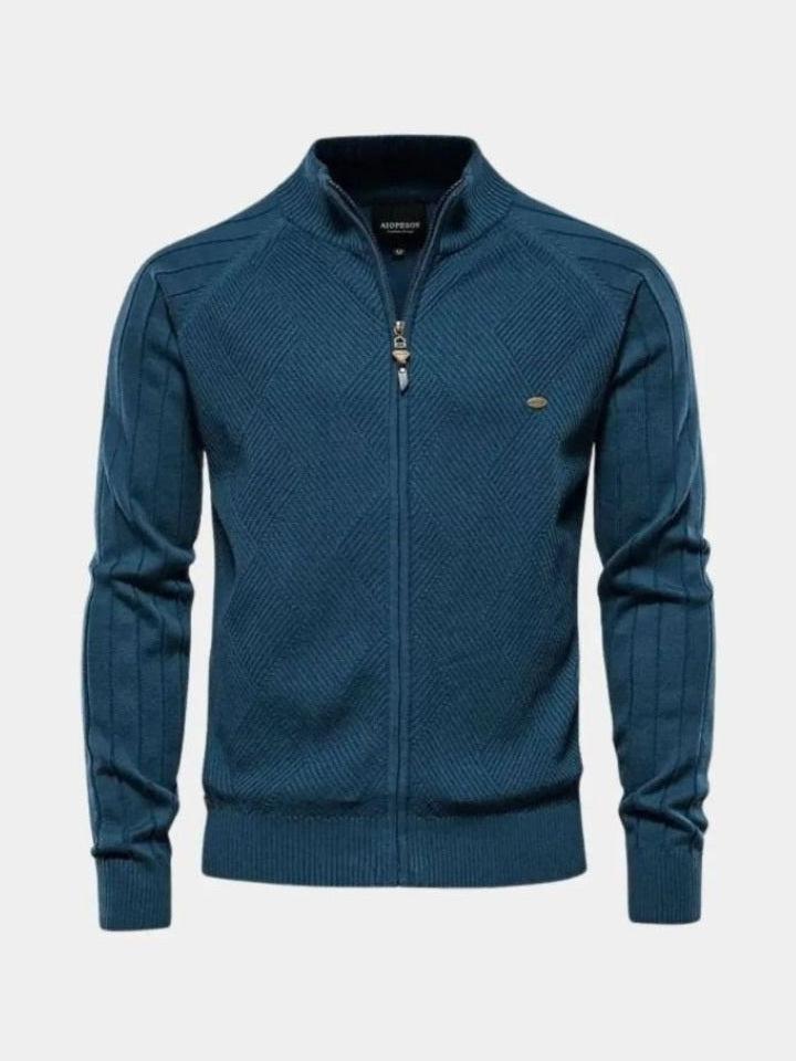 Jacquard™ | Cárdigan de punto con cremallera