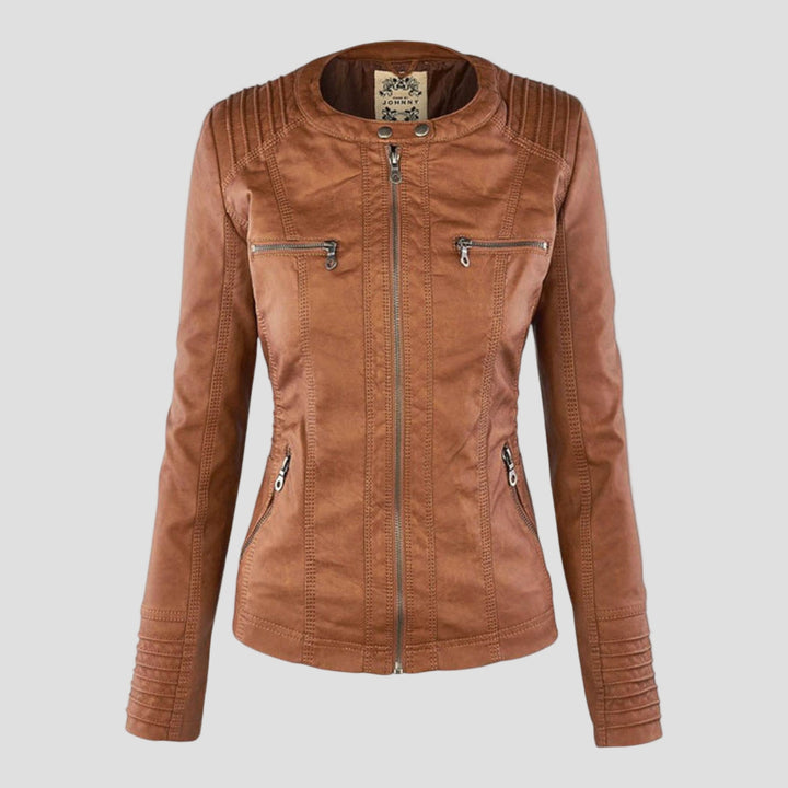 Justė- Moderni odinė striukė