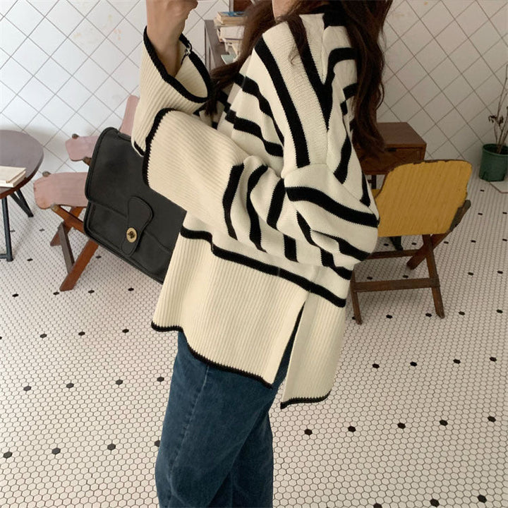 MILENA I Aukšto kaklo megztinis