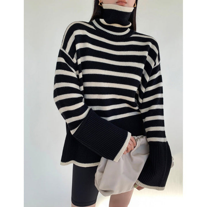 MILENA I Aukšto kaklo megztinis