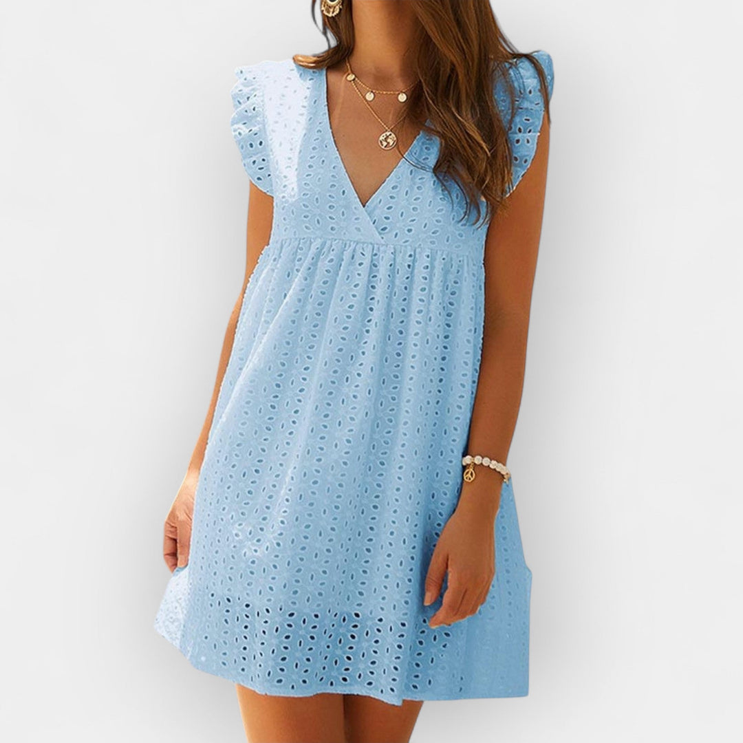 Vasaros Suknelė su Paslėptais Šortukais ir Kišenėmis