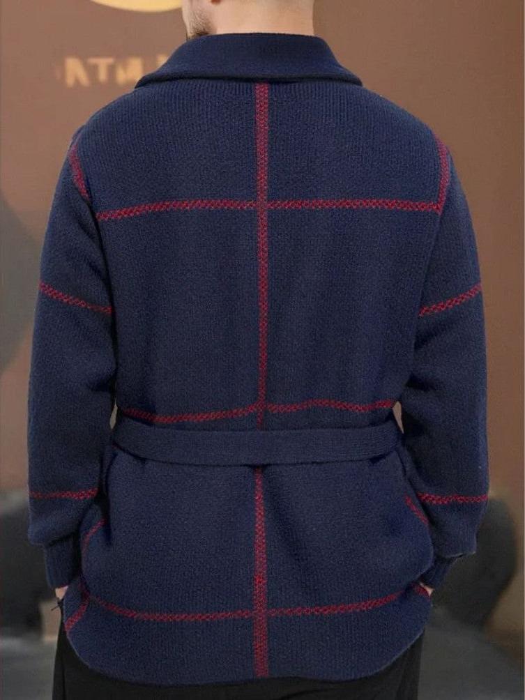 Rom™ | Megztas švarkas su diržu