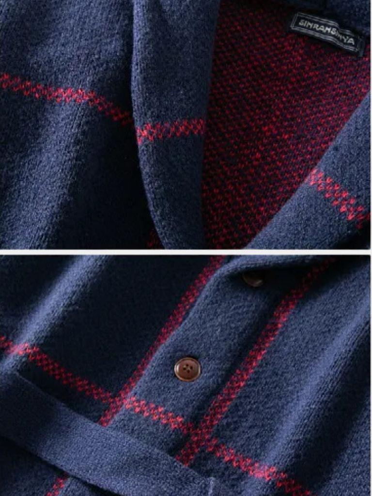 Rom™ | Megztas švarkas su diržu