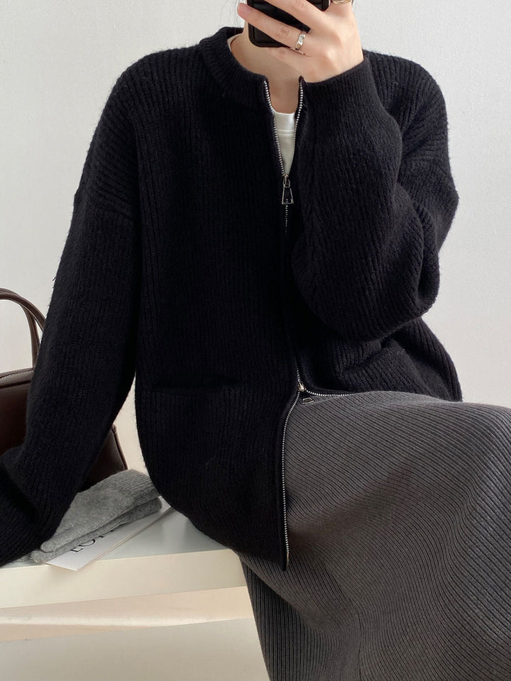 Elodie - Apvalaus Kaklo Megztinis