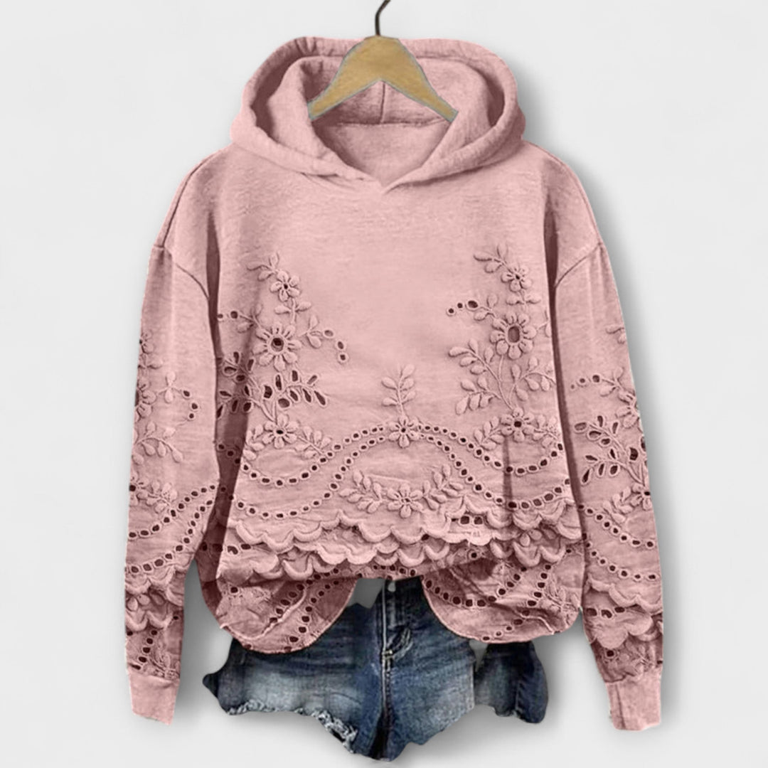 Grace – Vintage Hoodie su gėlių raštu